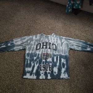 Garage Blue Tie-Dye Ohio Sweatshirt